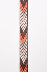 Ethnic Missoni Jacquard Webbing 25mm - G.k Fashion Fabrics Color 4 / 5 Yards Pack