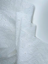 Eyelet Embroidery Flower Fabric - G.k Fashion Fabrics