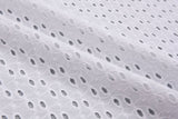Eyelet Embroidery Natural and White Fabric - S1004 - G.k Fashion Fabrics