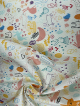 Farm Animal - 100% Cotton Poplin Digital Print - 8063 - G.k Fashion Fabrics cotton poplin