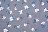 Floral Stripes - Washed 100% Cotton Poplin - 3098 - G.k Fashion Fabrics cotton poplin
