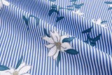 Floral Stripes - Washed 100% Cotton Poplin - 3098 - G.k Fashion Fabrics cotton poplin