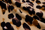 Four way Stretch Chiffon Big Colorful Rocks Printed - G.k Fashion Fabrics Beige - 14 / Price Per Half Yard chiffon