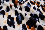 Four way Stretch Chiffon Big Colorful Rocks Printed - G.k Fashion Fabrics Vanilla - 9 / Price Per Half Yard chiffon