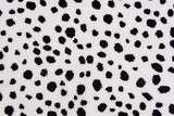 Four way Stretch Chiffon Cow Spots Printed - G.k Fashion Fabrics Ecru Black - 1 / Price Per Half Yard chiffon
