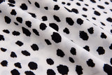 Four way Stretch Chiffon Cow Spots Printed - G.k Fashion Fabrics chiffon