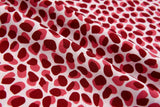 Four way Stretch Chiffon Dots & Dashes Printed - G.k Fashion Fabrics Wine - 71 / Price Per half yard chiffon
