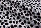 Four way Stretch Chiffon Dots & Dashes Printed - G.k Fashion Fabrics Black - 2 / Price Per half yard chiffon