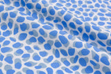 Four way Stretch Chiffon Dots & Dashes Printed - G.k Fashion Fabrics Sky - 48 / Price Per half yard chiffon