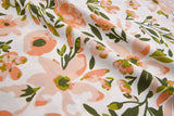Four way Stretch Chiffon Evening Garden Printed - G.k Fashion Fabrics Ecru - 1 / Price Per Half Yard chiffon