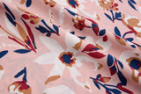 Four way Stretch Chiffon Evening Garden Printed - G.k Fashion Fabrics Rose Pink - 65 / Price Per Half Yard chiffon
