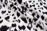Four way Stretch Chiffon Fashion Leopard Printed - G.k Fashion Fabrics Ecru - 1 / Price Per Half Yard chiffon