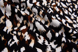 Four way Stretch Chiffon Fashion Leopard Printed - G.k Fashion Fabrics Black - 2 / Price Per Half Yard chiffon