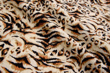 Four way Stretch Chiffon Jaguar Printed - G.k Fashion Fabrics Beige -14 / Price Per Half Yard chiffon
