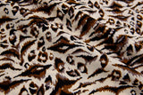 Four way Stretch Chiffon Jaguar Printed - G.k Fashion Fabrics Coffee - 5 / Price Per Half Yard chiffon