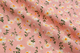 Four way Stretch Chiffon Small Floral Printed - G.k Fashion Fabrics Rose Pink - 65 / Price per half yard chiffon