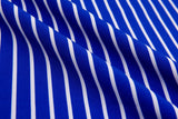 Four way Stretch Chiffon Stripes Printed - G.k Fashion Fabrics Royal Ecru - 7 / Price Per Half Yard chiffon