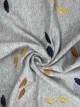 French Terry with Embroidery - G.k Fashion Fabrics