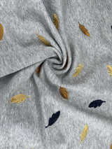 French Terry with Embroidery - G.k Fashion Fabrics