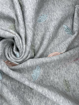 French Terry with Embroidery - G.k Fashion Fabrics