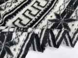 Boiled Wool Blended Jacquard Printed Melton Fabric - G.k Fashion Fabrics fabric