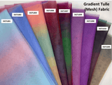 Gradient Soft Luxury Tulle / Mesh Fabric - G.k Fashion Fabrics mesh
