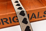Heart Pattern Elastic Lurex Strap Band - 40mm - G.k Fashion Fabrics Elastic band
