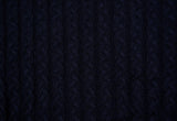 Heavy Crochet Chunky Cable Sweater Knits - 19354 - G.k Fashion Fabrics Navy - 600 / Price per Half Yard