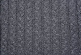 Heavy Crochet Chunky Cable Sweater Knits - 19354 - G.k Fashion Fabrics Grey Melange - 980 / Price per Half Yard
