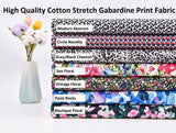 Cotton Stretch Print Fabric - G.k Fashion Fabrics satin