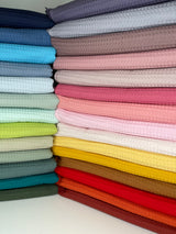 Natural Cotton Waffle Fabric - 9385 - G.k Fashion Fabrics