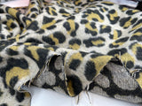Wool Blend Leopard Fabric- 6067/9383 - G.k Fashion Fabrics fabric