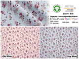 Jersey Spandex Rib Digital Urban Flower Print - 5021 - G.k Fashion Fabrics fabric