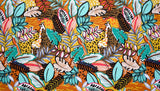 Jungle Book - Washed 100% Cotton Poplin - 8104 - G.k Fashion Fabrics Color 4 / Price per Half Yard cotton poplin
