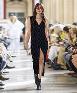 Knit cotton blended Single Jersey Irregular Dots Printed Fabric - G.k Fashion Fabrics