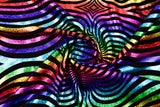 Knit Fourway Stretch Holographic Foil Print Dancewear Fabric - G.k Fashion Fabrics