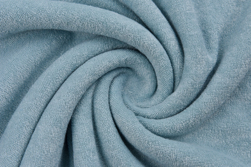 Knit Terry One Sided Toweling Fabric - 6537 - G.k Fashion Fabrics Mint Green / Price per Half Yard