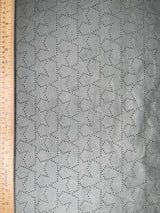 Laser cut Deep Grey Color Suede Fabric - G.k Fashion Fabrics