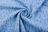 Leopard Cotton Stretch Washed Denim - G.k Fashion Fabrics denim