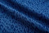 Leopard Cotton Stretch Washed Denim - G.k Fashion Fabrics denim