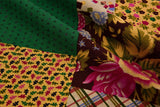 Linen Cotton Blend Patchwork Print - Design - 15 - G.k Fashion Fabrics Emerald - 29 / Price per Half Yard linen