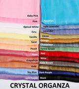 Luxury Crystal Sheer Organza Fabric - G.k Fashion Fabrics