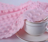 Minky Dimple Dots Fleece Fabric nippy fleece - G.k Fashion Fabrics