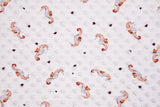 Minky Dots Fleece Seahorses Print Fabric - S1055 - G.k Fashion Fabrics minky
