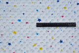Minky Dots Fleece Star Print Fabric - S1055 - G.k Fashion Fabrics minky