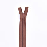 Multi Purpose Zippers 20 cm Close End - G.k Fashion Fabrics Brown / 8 inches (20cm) Zippers