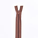 Multi Purpose Zippers 20 cm Close End - G.k Fashion Fabrics Brown / 8 inches (20cm) Zippers