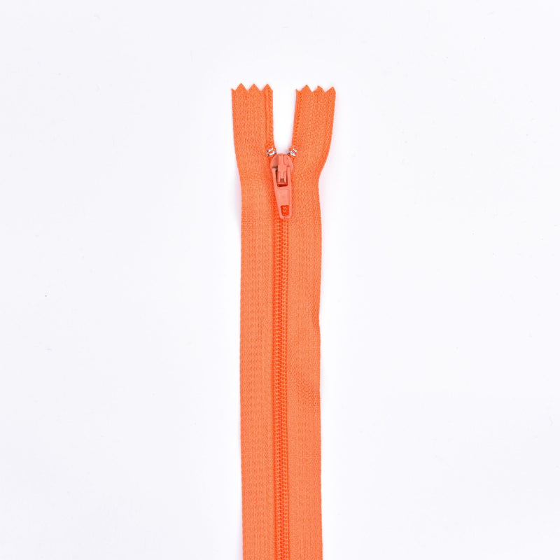 Multi Purpose Zippers 20 cm Close End - G.k Fashion Fabrics Mandarin / 8 inches (20cm) Zippers