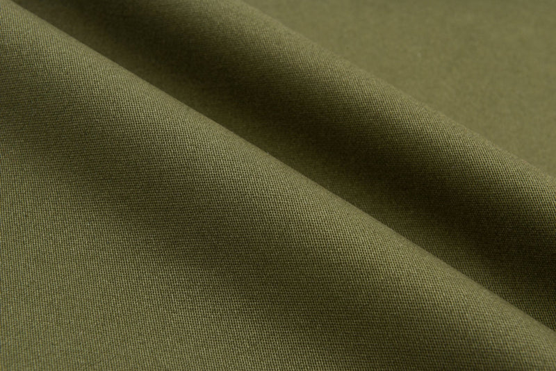 Natural Cotton Stretch Twill Fabric Peach Finishing Hand Feel- 5076 - G.k Fashion Fabrics Army - 28 / Price per Half Yard cotton