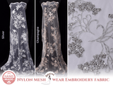 Nylon Mesh Bridal Wear Embroidery Fabric - G.k Fashion Fabrics